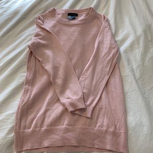 J. CREW - Merino wool baby pink sweater super soft
